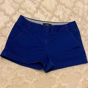 J Crew Royal Blue Chino Shorts